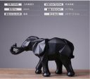 Abstract Black Elephant Resin Sculpture Statue Home Decoration Online Hot Sale