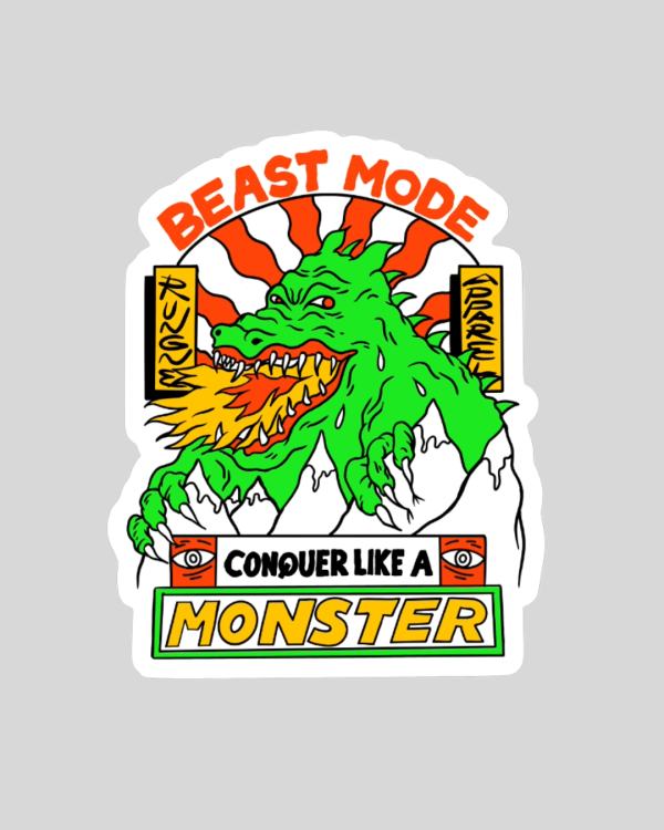 Beast Mode Sticker Hot on Sale