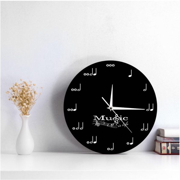 Music Is Life Musician Notes Wall Wall Clock Sale