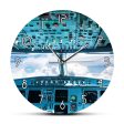 Airplane Interior Cockpit Print Wall Art Wall Clock Online