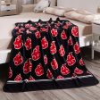 Anime Naruto Akatsuki Soft Warm Coral Fleece Throw Blanket Online