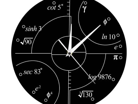 Advanced Math Irrational Numbers Wall Clock For Discount