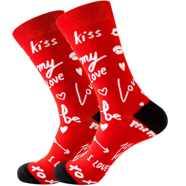 Wholesale 20pcs Celebrity Men s Socks Stars Women s Socks Animals Mid-tube Socks Mexican Tide Valentine s Day Socks Online Sale