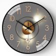 Abstract Astrology Modern Silent Anti-Fog Glass Wall Clock Living Room Bedroom Home Decor Fashion