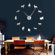 Bull Terrier Large Frameless DIY Wall Clock Gift for Bull Terrier Lovers Online Sale