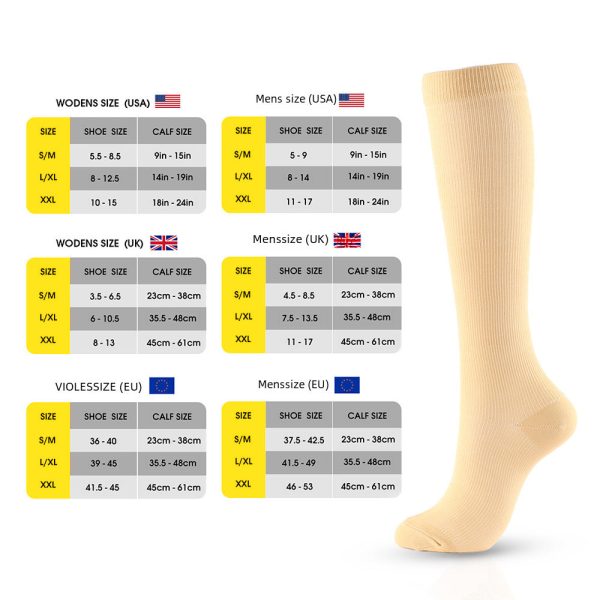 Wholesale 10pcs Valentine s Day Compression Socks Mid-calf Sports Pressure Slimming Beauty Leg Medical Auxiliary Elastic Socks Hot on Sale