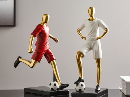 Sport Soccer Football Character Resin Model Statues Sculptures on Sale