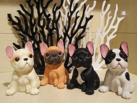 Cute French Bulldog Resin Sculpture Statue Home Decoration Online Hot Sale