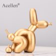 Squat Balloon Pooing Dog Resin Statues Home Decoration on Sale