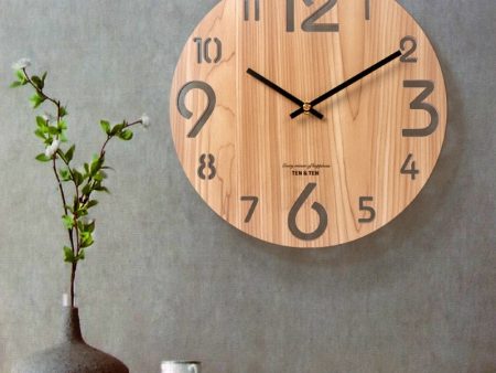 Modern Nordic Design Living Room Wooden 12 inch Wall Clock Hot on Sale