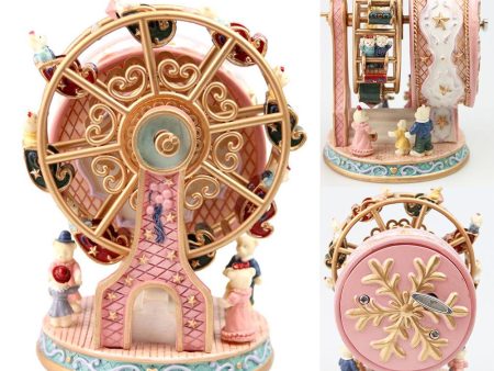 Rotating Ferris Wheel Resin Rotating Music Box Bear Music Box Christmas Gift Decoration For Discount