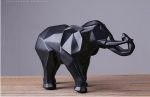 Abstract Black Elephant Resin Sculpture Statue Home Decoration Online Hot Sale