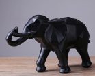 Abstract Black Elephant Resin Sculpture Statue Home Decoration Online Hot Sale