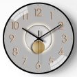 Abstract Astrology Modern Silent Anti-Fog Glass Wall Clock Living Room Bedroom Home Decor Fashion