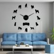 Shiba Inu Japanese Dog Large Frameless DIY Wall Clock Cheap