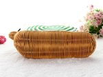 Green Snail Shape Rattan Straw Woven Shoulder Bag Handbag Supply