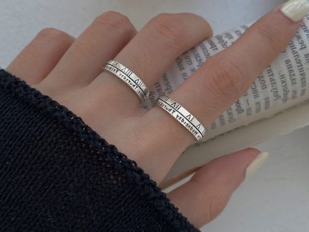 Wholesale Roman Numeral Ring Women s New Fashionable Cold Wind Men s Finger Ring Tanabata to Send Girlfriend Couple to Ring Hot on Sale