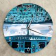 Airplane Interior Cockpit Print Wall Art Wall Clock Online