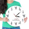 Cartoon I Love Schauzer Wall Clock Watch Hot on Sale