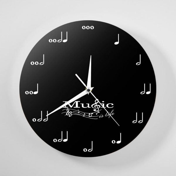 Music Is Life Musician Notes Wall Wall Clock Sale