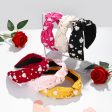 Wholesale Valentine s Day Fashion Pearl Headband Retro French Style Bow Hair Clip Wide Edge Face Washing Headband Non-slip Online now