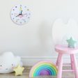 Colorful Unicorn Silent Mute Children Room White Wall Clock Hot on Sale