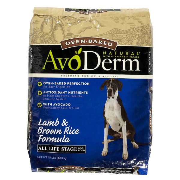 Avoderm Natural Oven-Baked Lamb & Brown Rice Dry Dog Food on Sale