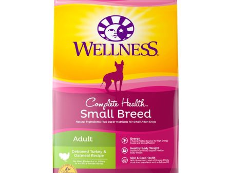 20% OFF BUNDLE DEAL w FREE Wipes : Wellness Complete Health Small Breed Adult Turkey & Oatmeal Dry Dog Food For Discount