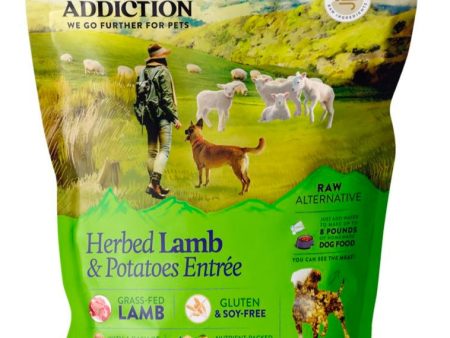 20% OFF: Addiction Herbed Lamb & Potatoes Grain Free Raw Alternative Dog Food 2lb Online Sale