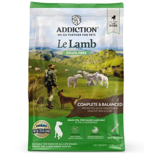 25% OFF BUNDLE DEAL : Addiction Le Lamb Grain Free Dry Dog Food For Sale