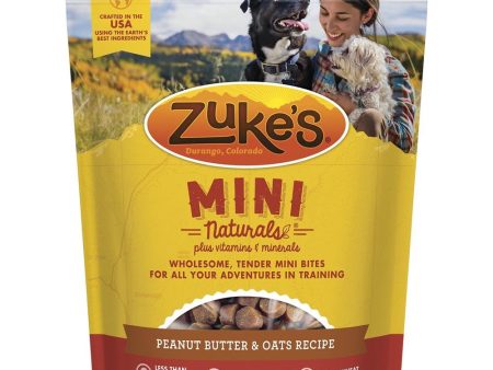 Zuke s Mini Naturals Peanut Butter & Oats Recipe Dog Treats 170g For Discount