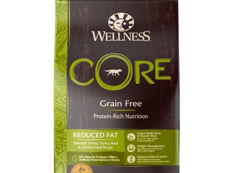 20% OFF+FREE Wipes w 24lb: Wellness CORE Grain-Free Reduced Fat Formula Dry Dog Food Hot on Sale