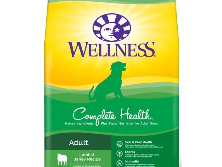 20% OFF + FREE WIPES w 5lb: Wellness Complete Health Lamb & Barley Adult Dry Dry Dog Food For Cheap