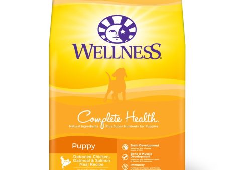 Wellness Complete Health Puppy Chicken, Oatmeal & Salmon Dry Dog Food Online now