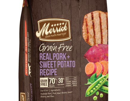 Merrick Grain Free Real Pork & Sweet Potato Dry Dog Food For Sale