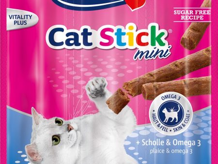 Vitakraft Cat Stick Mini Plaice with Omega 3 Cat Treats (3 sticks) For Cheap