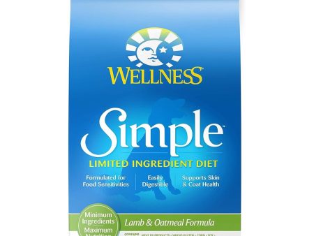 20% OFF+FREE WIPES: Wellness Simple Lamb & Oatmeal Formula Adult Dry Dog Food 26lb Fashion