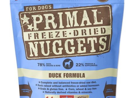 Primal Freeze-Dried Duck Formula Grain-Free Dog Food 14oz Online now