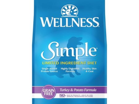 20% OFF: Wellness Simple Grain-Free Turkey & Potato Formula Adult Dry Dog Food 26lb Online now