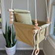 Indoor Baby Child Swing - Khaki For Discount