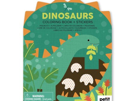 Coloring Book with Stickers - Dinosaurs Hot on Sale