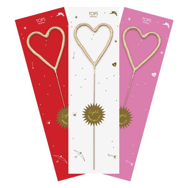 Big Gold Heart Sparkler Wand Sale