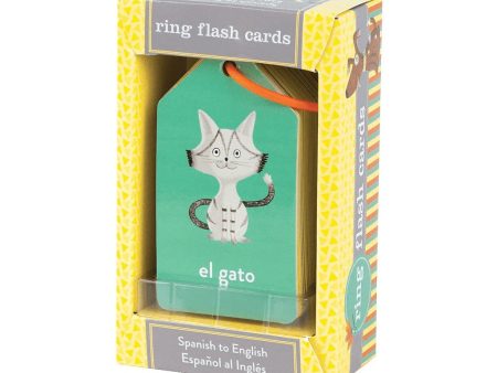 Ring Flash Cards - Spanish to English Online Hot Sale