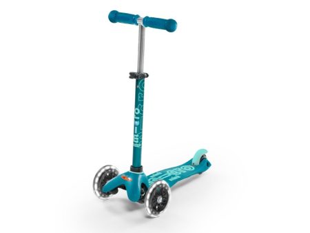 Mini Deluxe LED Scooter - Aqua For Cheap