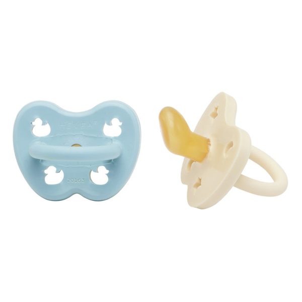 2 Pack Colorful Natural Rubber Pacifier 0-3 months on Sale