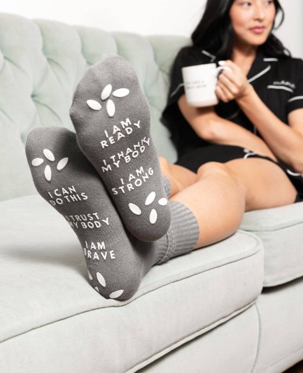 Birthing Affirmation Hospital Socks Fashion