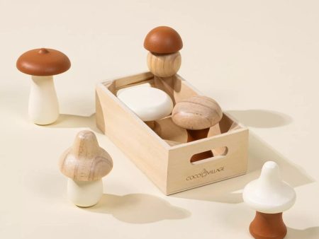 Wooden Mushrooms Playset Sale