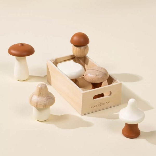 Wooden Mushrooms Playset Sale