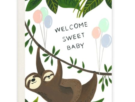 Welcome Sweet Baby Card Online