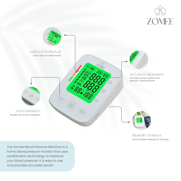 Zomee Blood Pressure Monitor Fashion